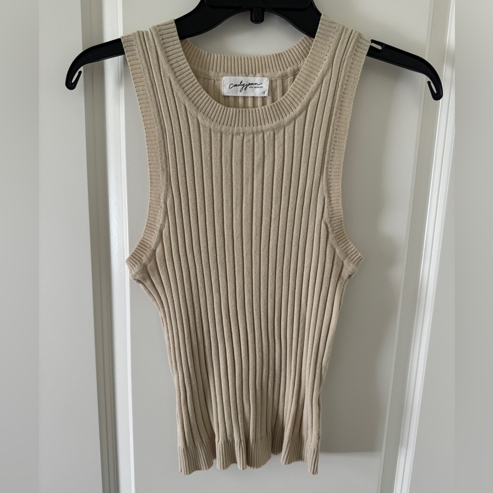Carly Jean Los Angeles CJLA Lex Ribbed Sweater Tank